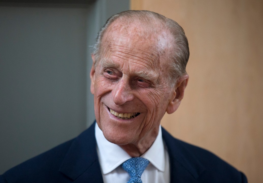 close-up of Prince Phillip smiling at an event