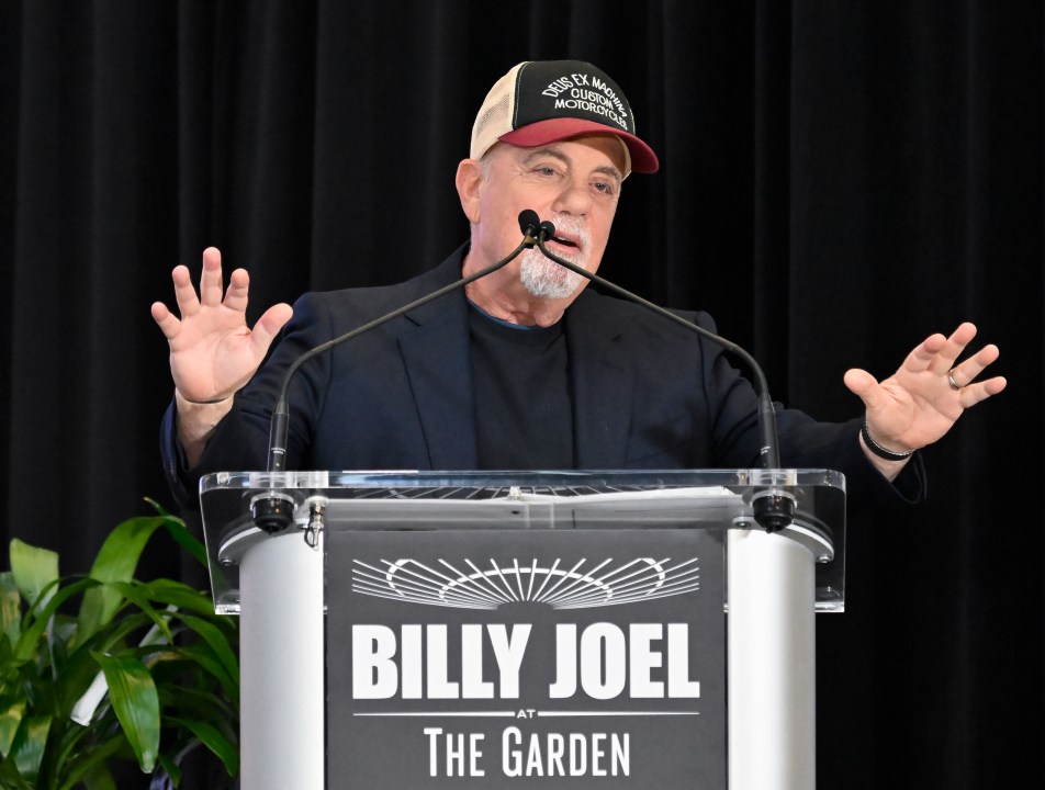 Billy Joel speaks at a news conference at Madison Square Garden on Thursday, June 1, 2023, in New York, to announce his MSG residency will end after July 2024. (Photo by Evan Agostini/Invision/AP)