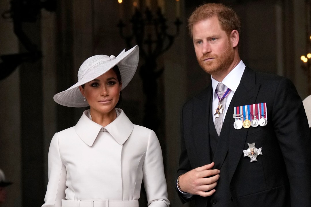 Meghan and Prince Harry leave St Paul's Cathedral