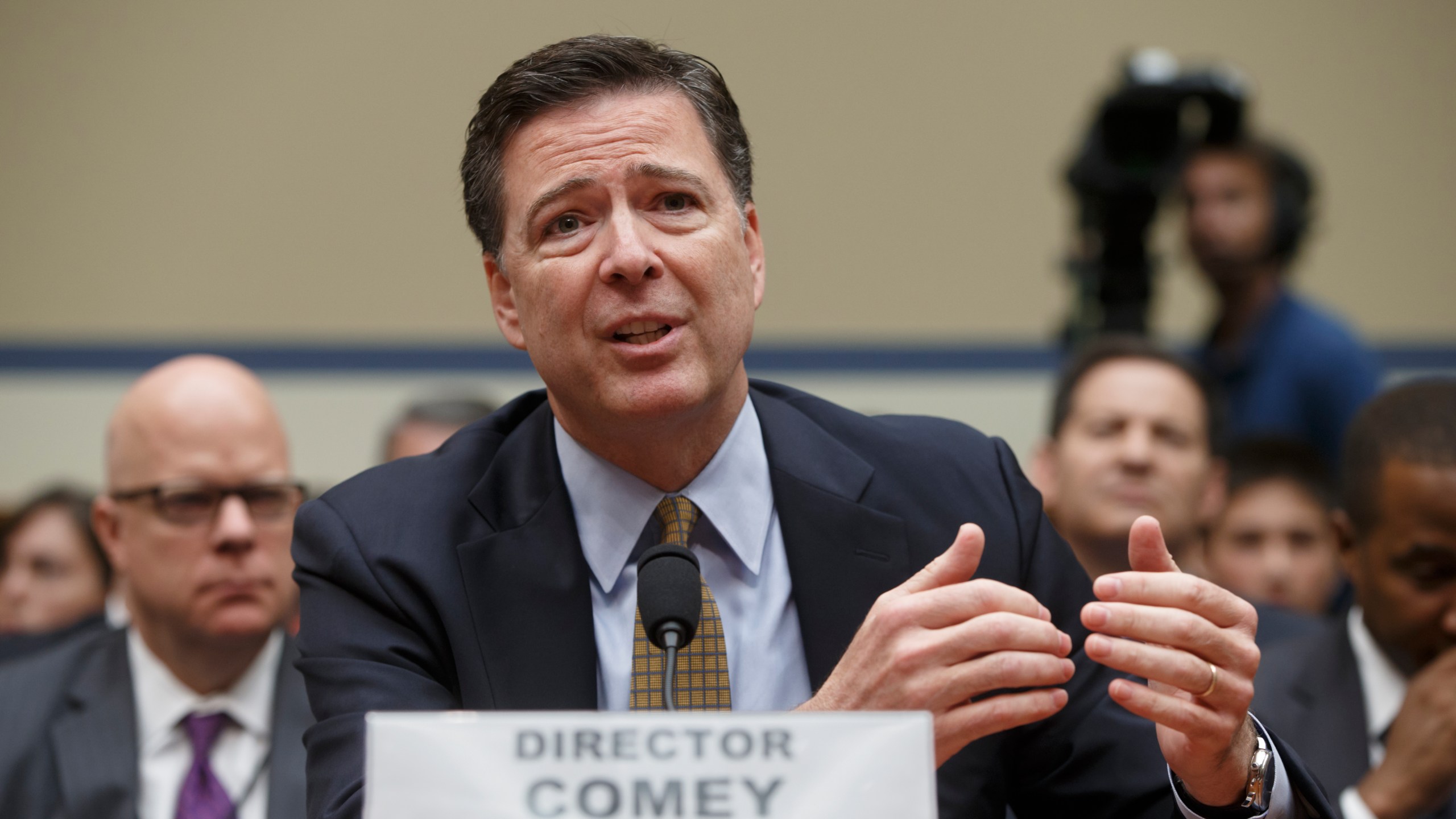 FBI Director James Comey testifies on Capitol Hill