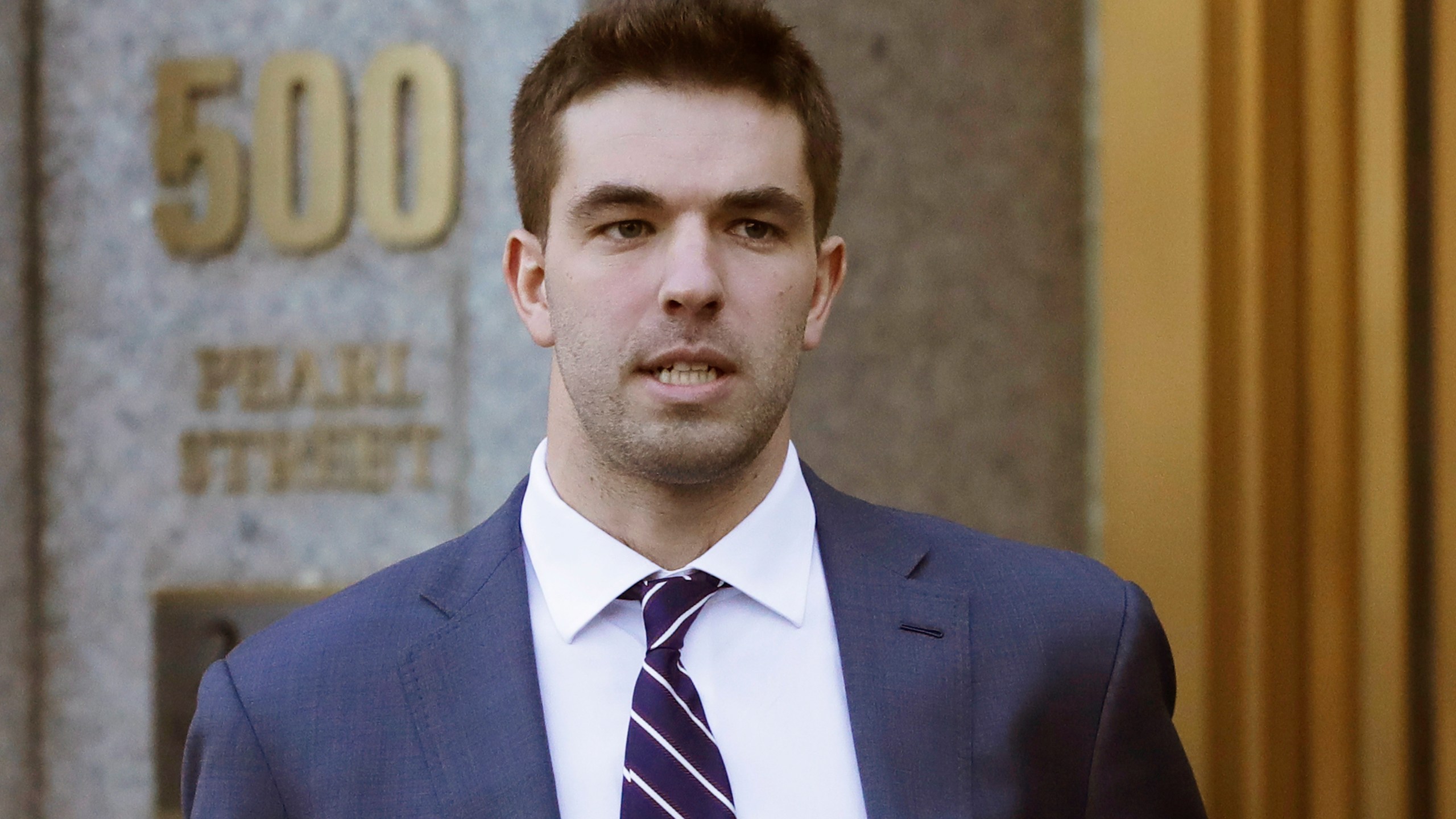 Billy McFarland leaves a federal courthouse
