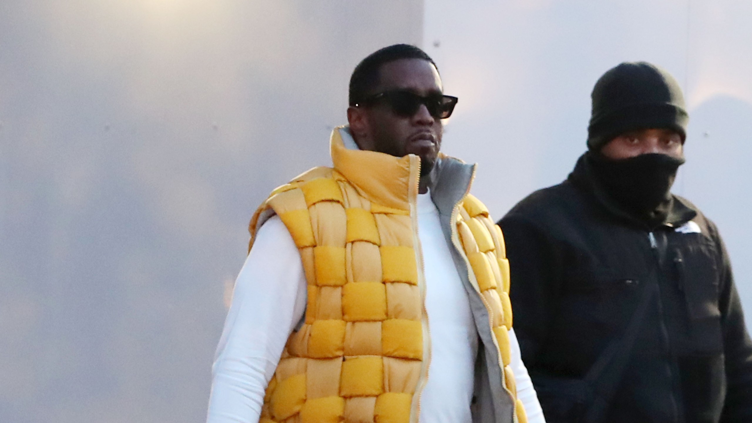 Diddy walking outdoors in London