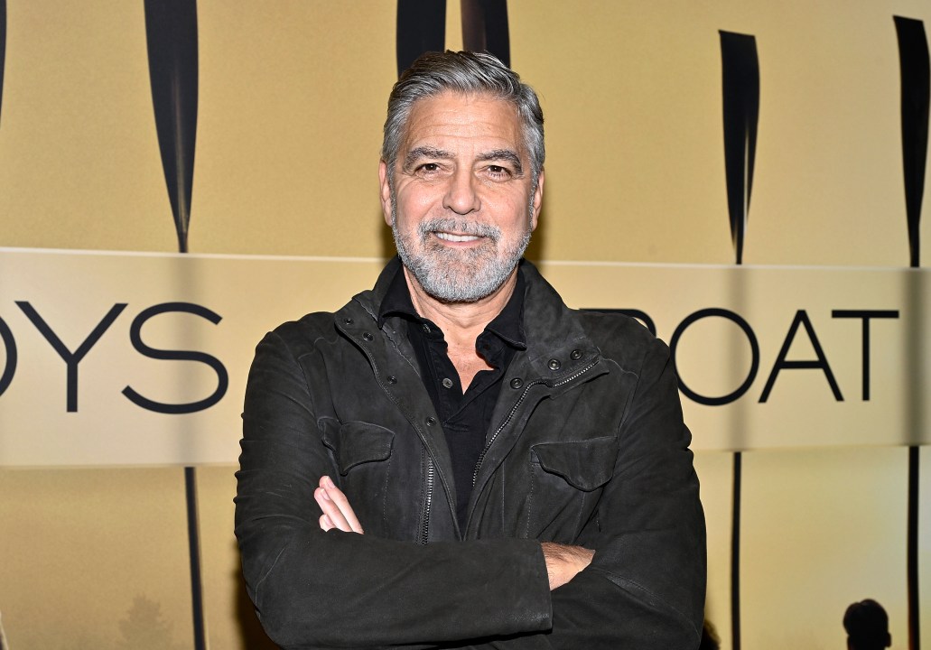 FILE - George Clooney attends a special screening of "The Boys in the Boat" in New York on Dec. 13, 2023. (Photo by Evan Agostini/Invision/AP, File)