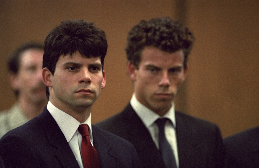 Lyle and Erik Menendez at their trial 1990 © 1990 Gunther