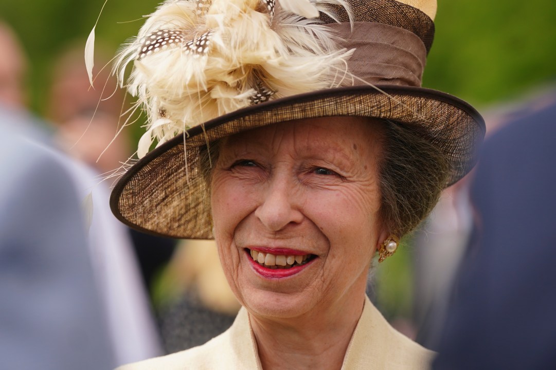 FILER - Britain's Princess Anne attends the Not Forgotten Association Annual Garden Party at Buckingham Palace in London, Friday May 17, 2024. Buckingham Palace says Princess Anne has sustained minor injuries and concussion following an incident on the Gatcombe Park estate on Sunday, June 23, 2024. The 73-year-old sister of King Charles III has been hospitalized as a precautionary measure for observation and is expected to make a full recovery. (Victoria Jones/Pool Photo via AP, File)
