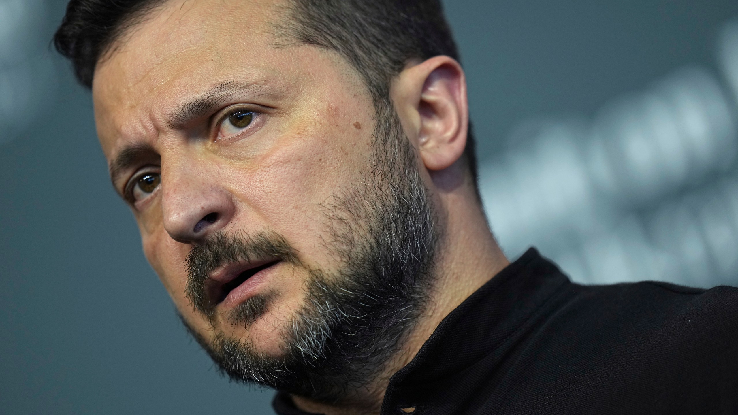 FILE - Ukraine's President Volodymyr Zelenskyy speaks during a press conference at the Ukraine peace summit in Obbürgen, Switzerland, on June 16, 2024.Ukrainian President Volodymyr Zelenskyy signaled Wednesday, June 26, 2024 he is getting tough on officials he suspects are shirking their duties in the war with Russia that is now in its third year.Zelenskyy and Ukraine’s Commander-in-Chief Oleksandr Syrskyi visited troops in the eastern Donetsk region who have weathered fierce Russian ground and air assaults in recent months. (AP Photo/Laurent Cipriani)