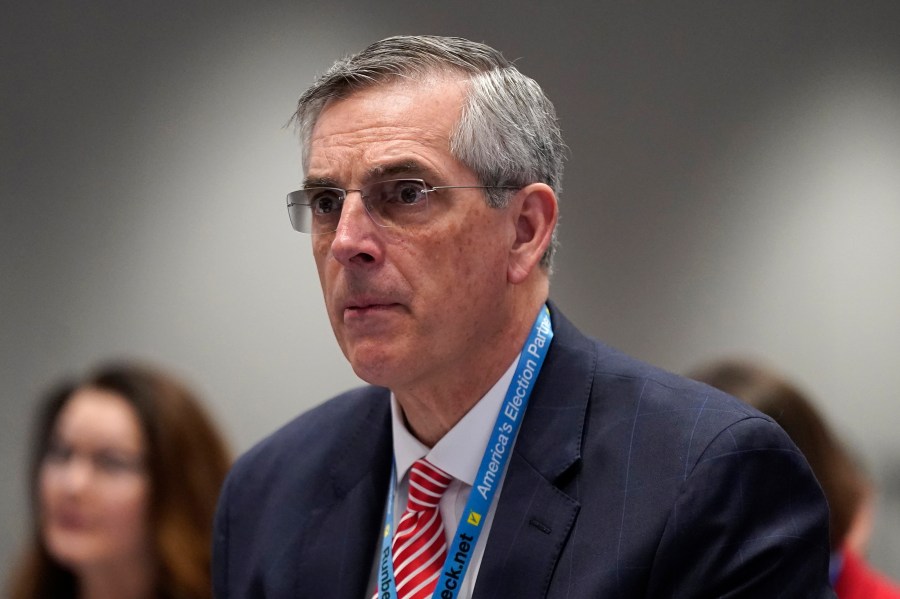 Georgia Secretary of State Brad Raffensperger attends the National Association of Secretaries of State winter meeting in 2023.