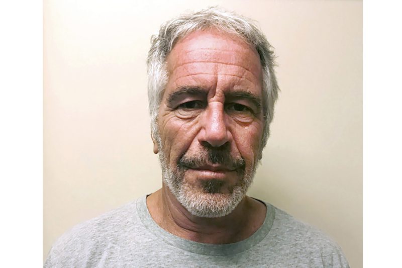 A picture of Jeffrey Epstein from the New York State sex registry.