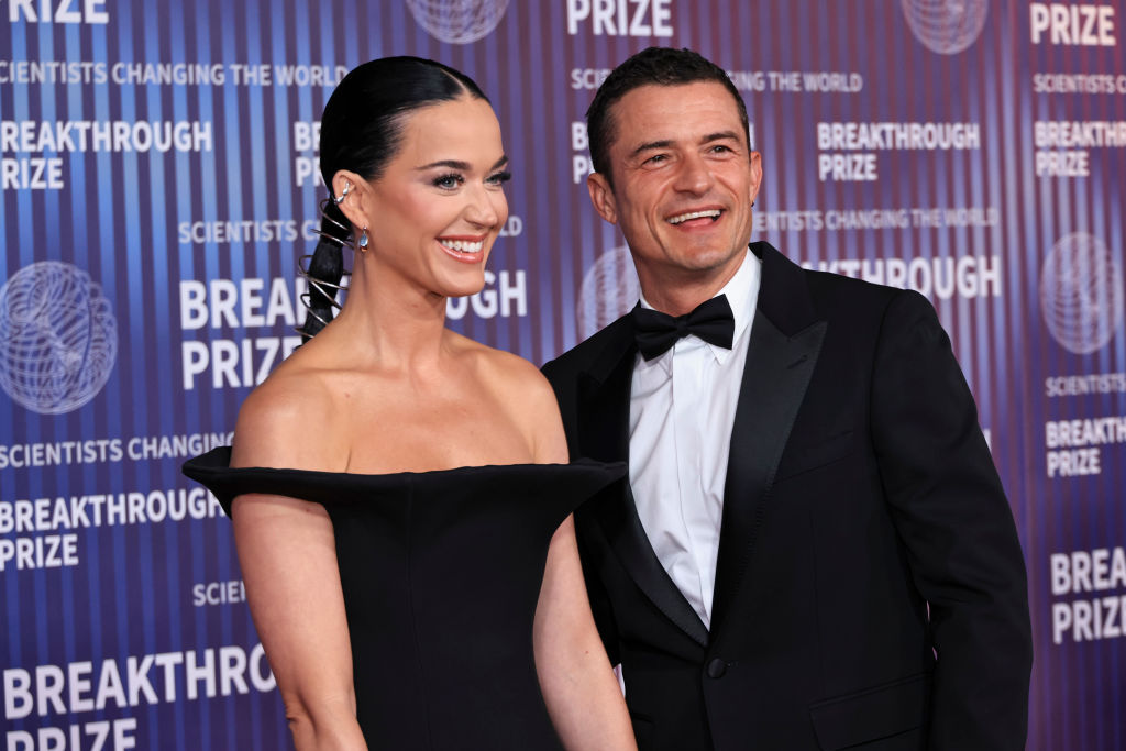 Katy Perry and Orlando Bloom at an event