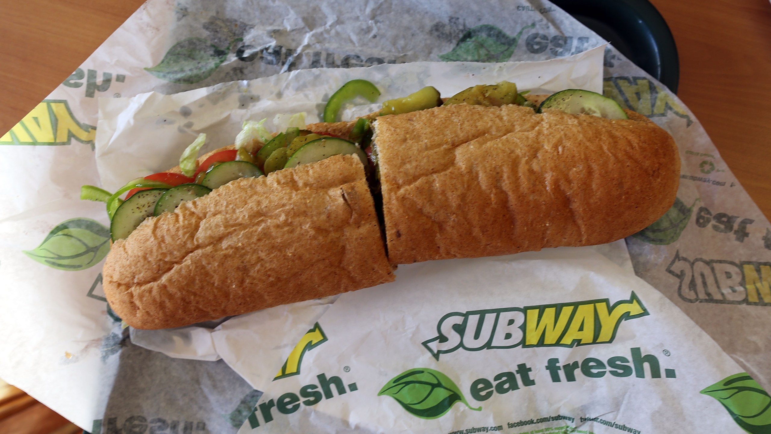 A Subway sandwich