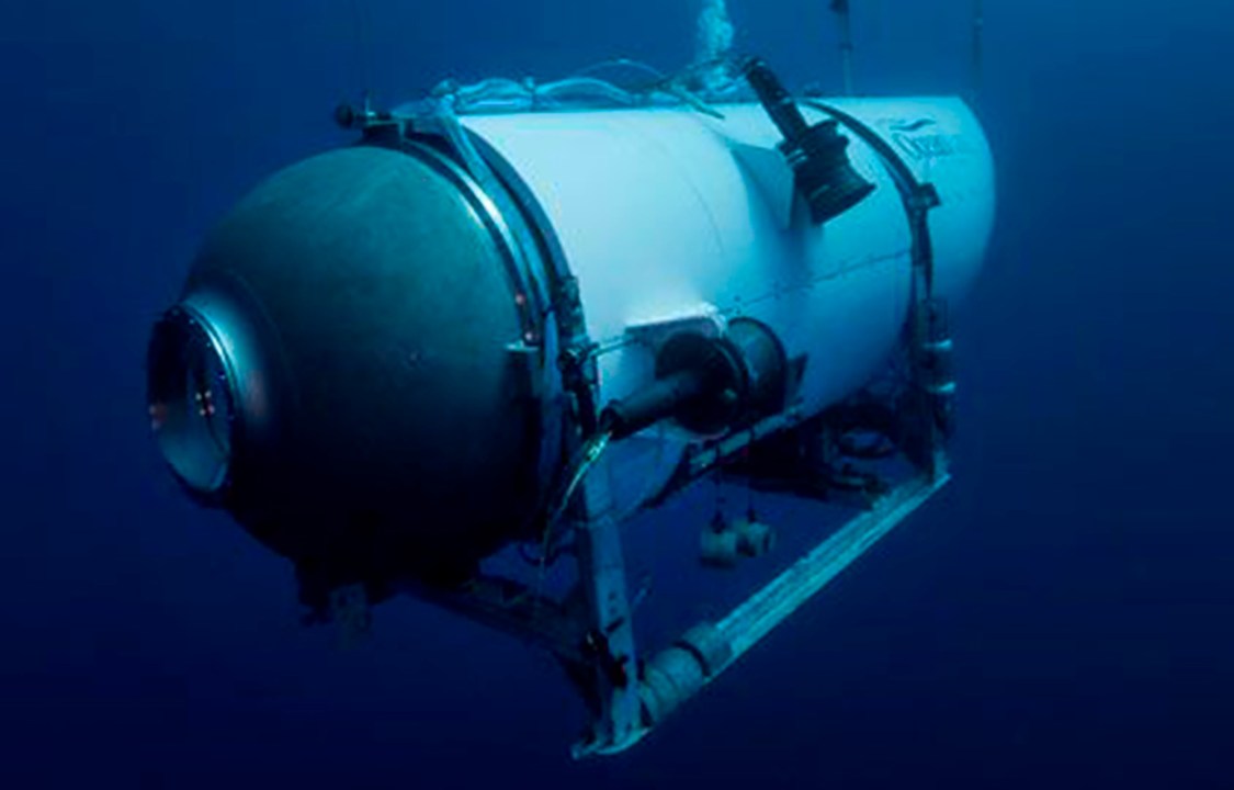 An image of the Titan submersible before implosion.