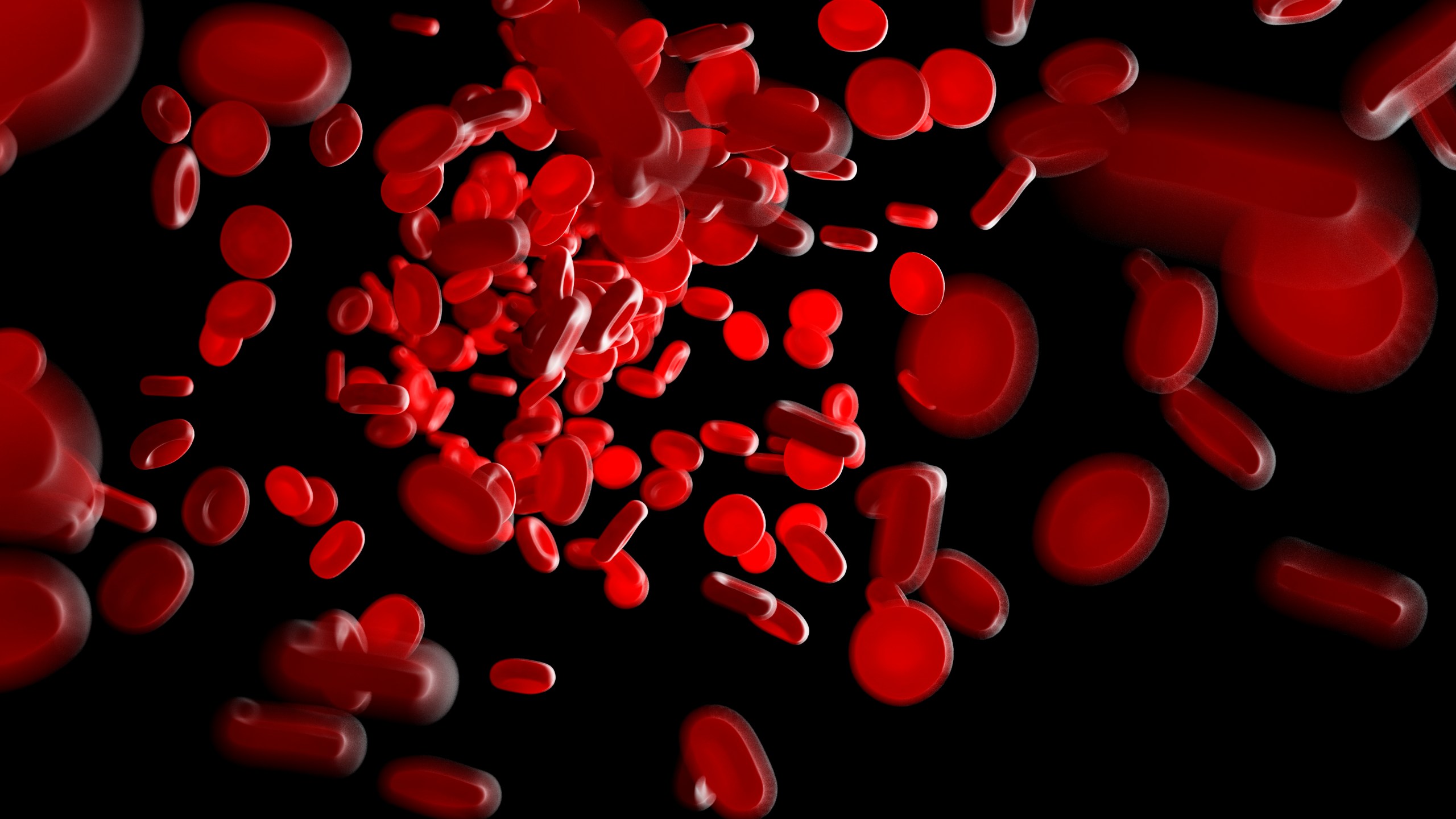 Illustration of human blood cells.