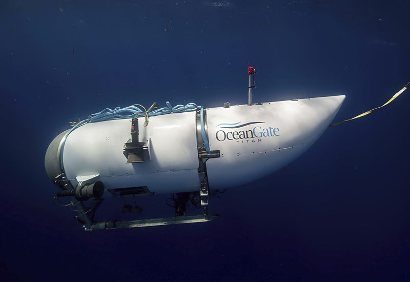 The Titan submersible underwater