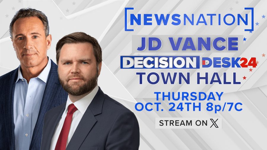 Viewers can submit their questions for Sen. JD Vance when the Republican vice presidential candidate takes part in a town hall hosted by NewsNation and X.