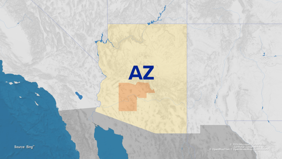 Maricopa County, highlighted above, is one of the largest voting jurisdictions in the nation.