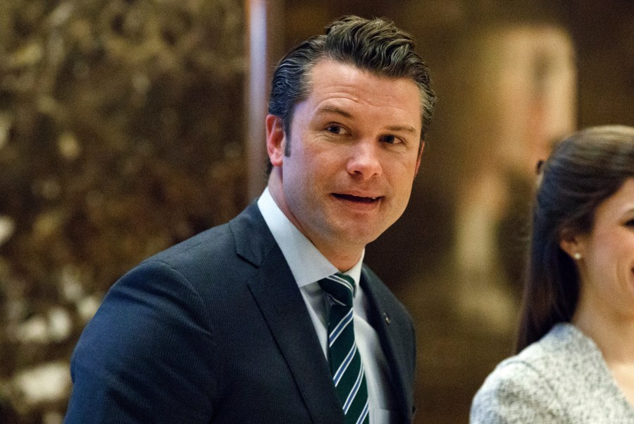 Pete Hegseth  at Trump Tower in New York, Dec. 15, 2016.