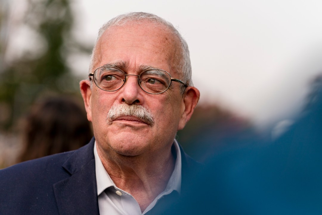 Gerry Connolly listens during an event