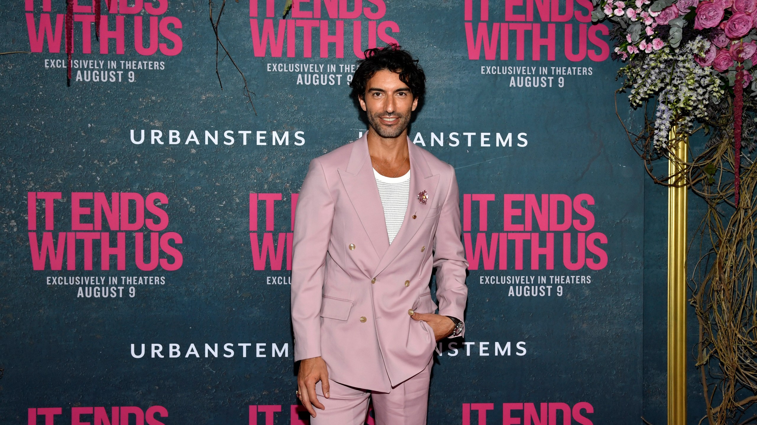 Justin Baldoni attends the world premiere of "It Ends with Us."