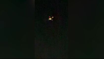 Lights in the night sky