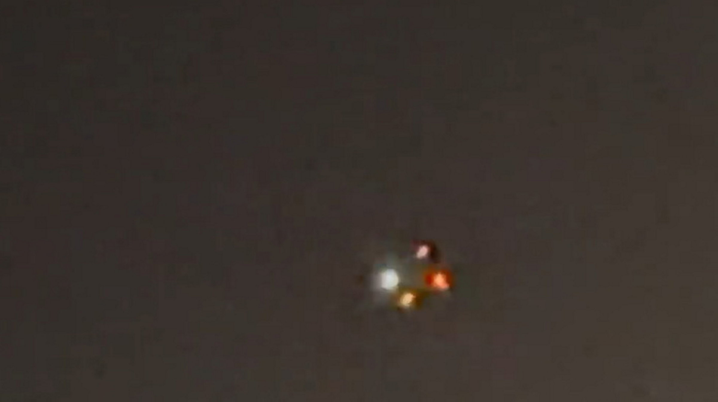 A drone is seen over Ridge, New York