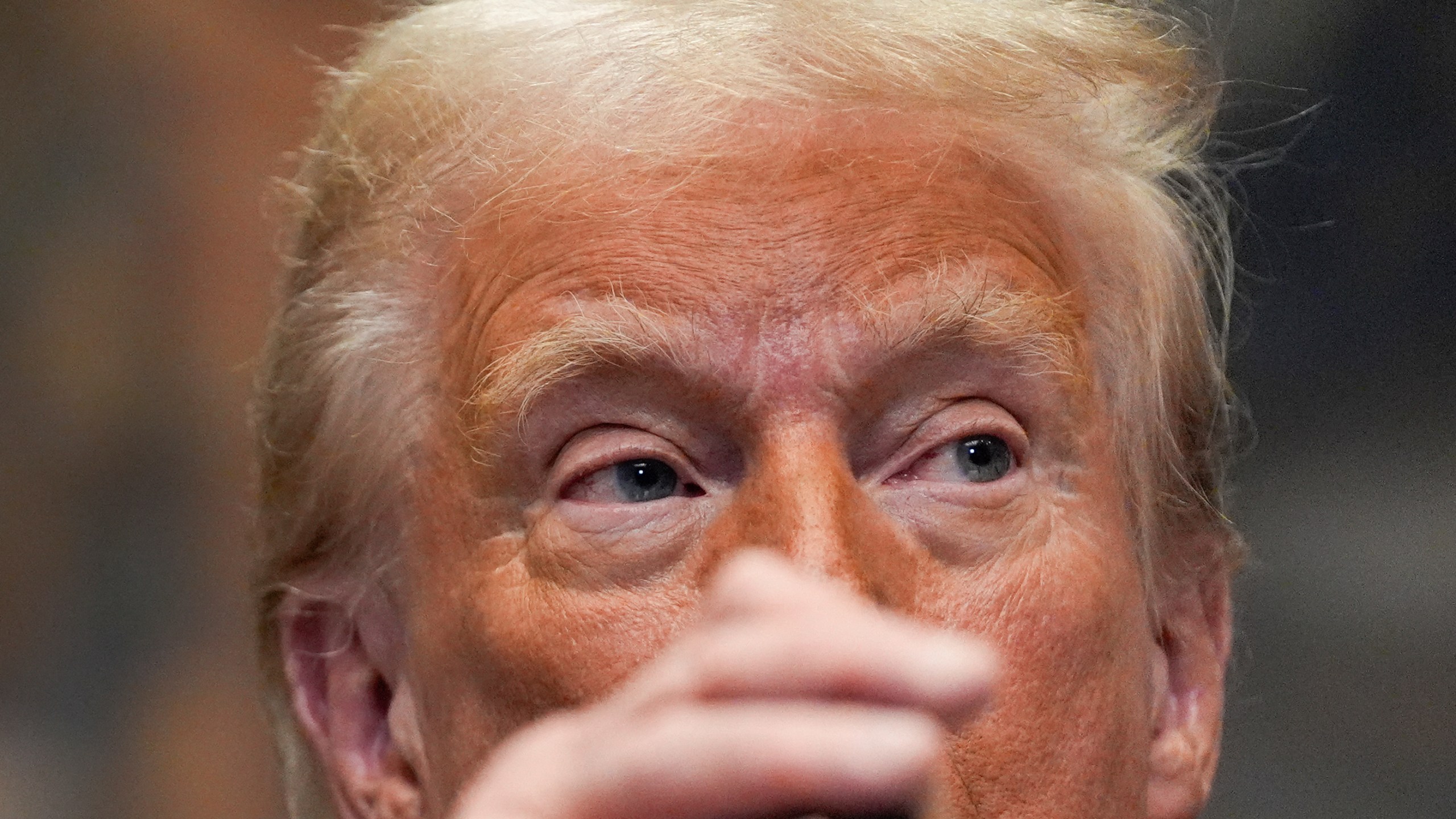 President Donald Trump speaks in the Roosevelt Room of the White House, Tuesday, Jan. 21, 2025, in Washington. (AP Photo/Julia Demaree Nikhinson)