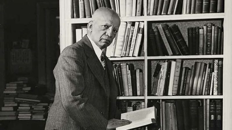 A picture of Dr. Carter G. Woodson, the founder of the Association for the Study of African American Life and History.