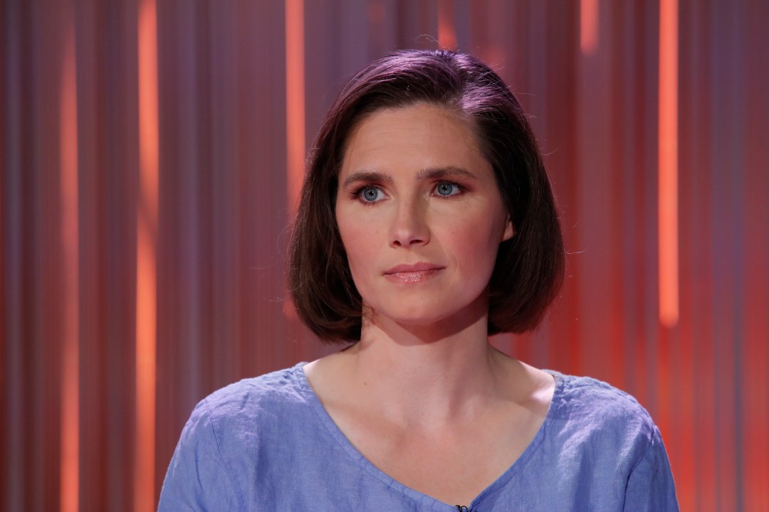Amanda Knox speaks on a TV show