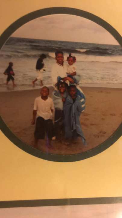 A woman withchildren