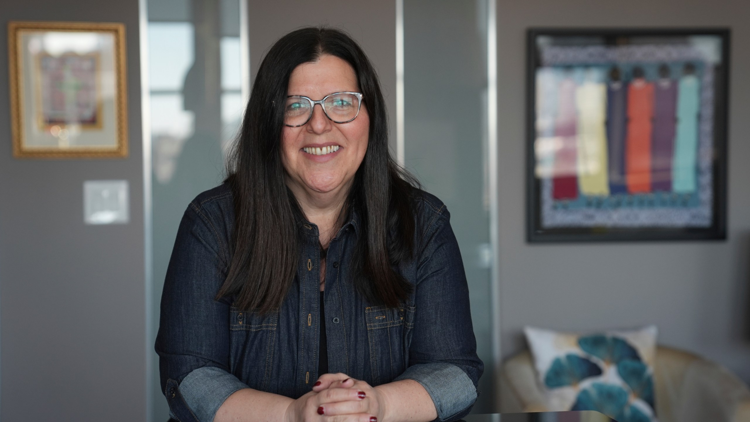 Marybeth Gasman, executive director of the Rutgers University Center for Minority Serving Institutions poses for a photograph in Philadelphia, Monday, Jan. 27, 2025. (AP Photo/Matt Rourke)