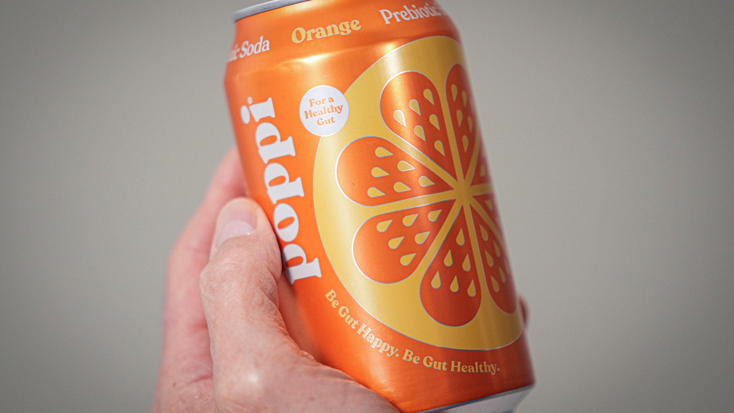 FILE - A can of Poppi prebiotic soda is shown on Wednesday, April 10, 2024, in New York. (AP Photo/John Minchillo, file)