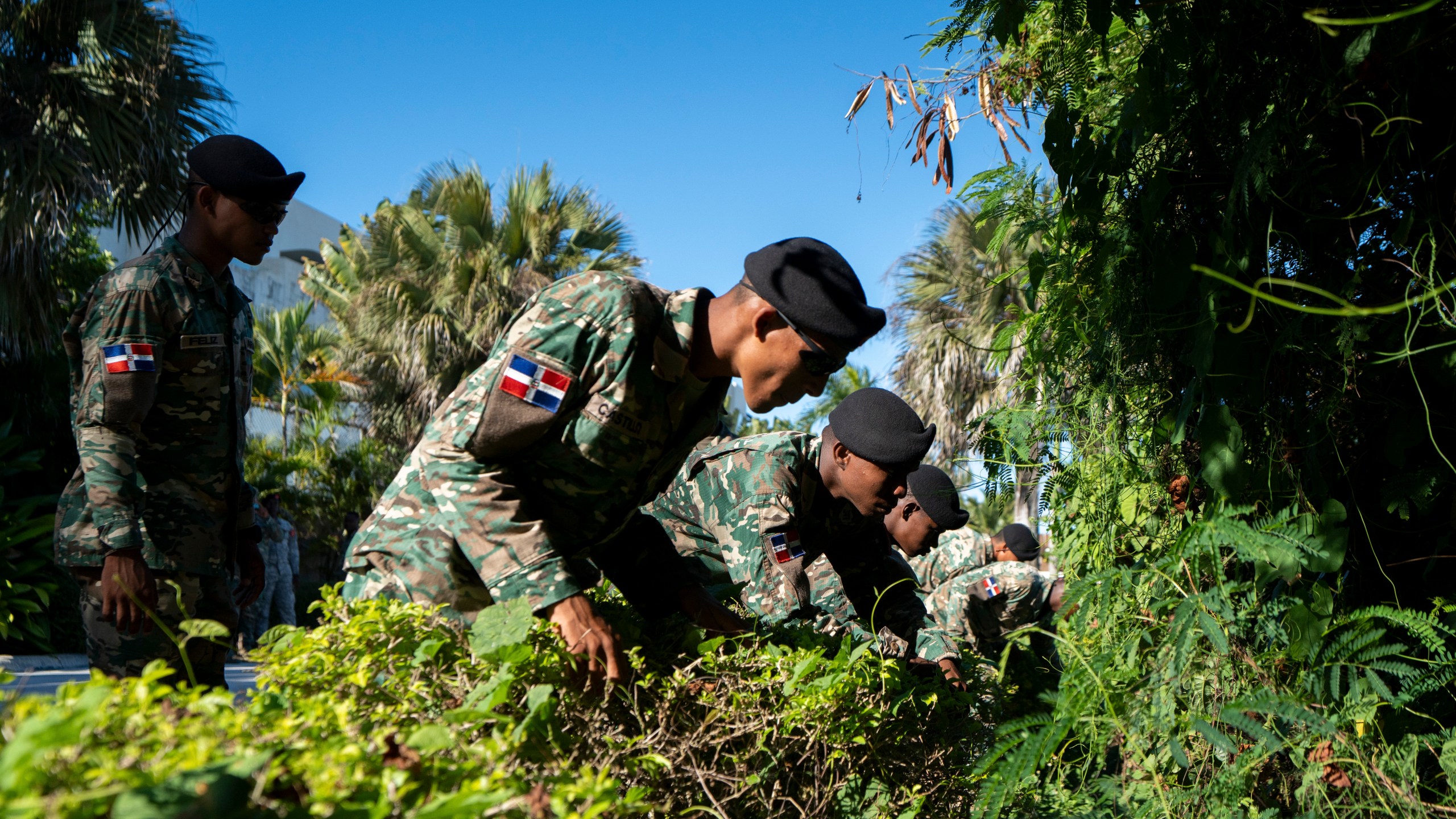 FILE - Military personnel search for Sudiksha Konanki, a university student from the U.S. who disappeared on a beach in Punta Cana, Dominican Republic, Monday, March. 10, 2025. (AP Photo/Francesco Spotorno, File)
