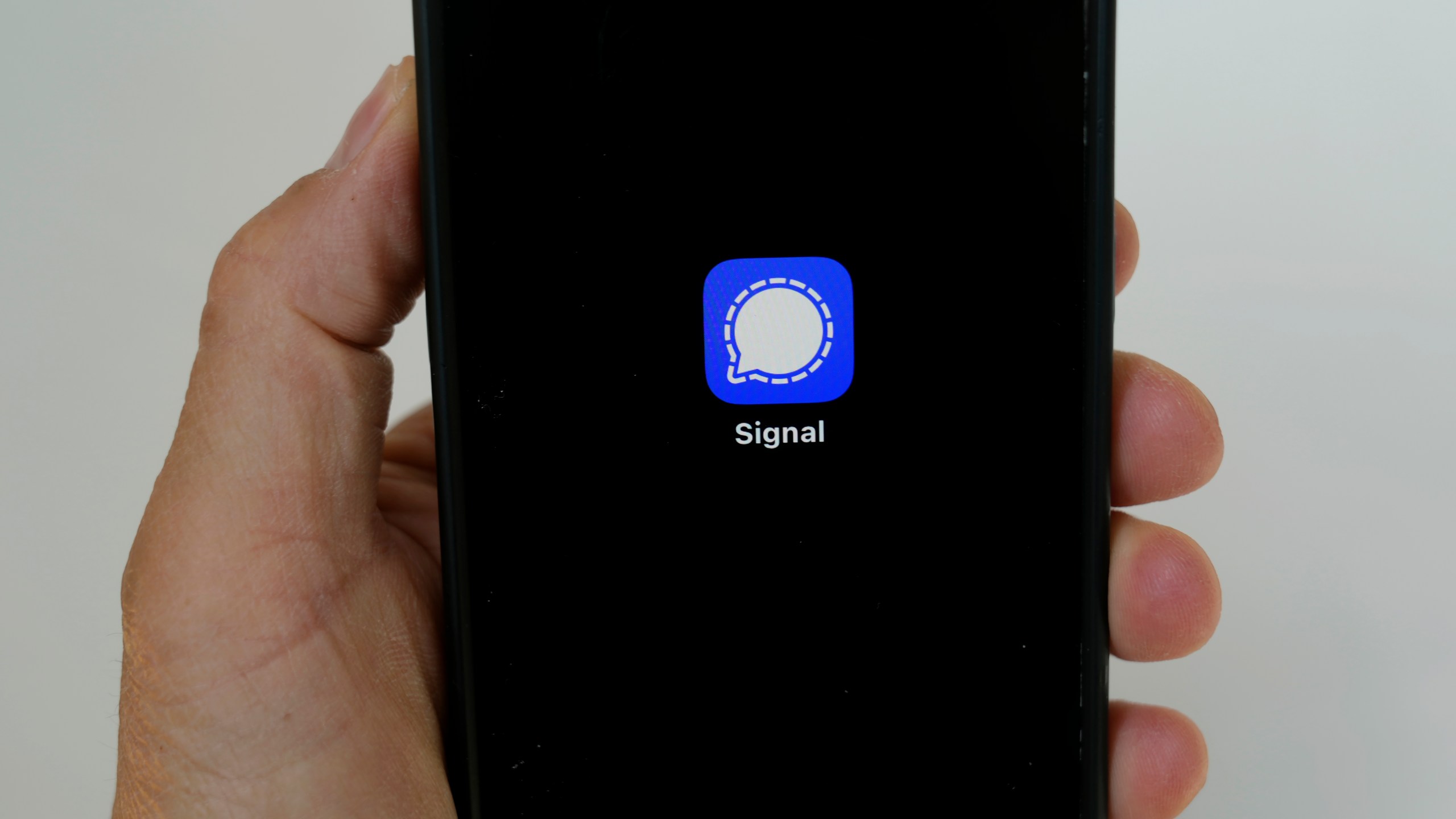 FILE - An image of the Signal app is shown on a mobile phone in San Francisco, March 18, 2025. (AP Photo/Jeff Chiu, file)