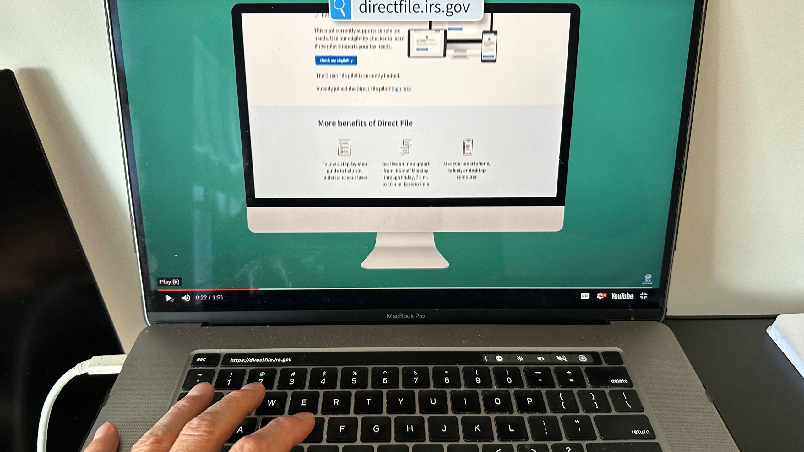 FILE - A page from the Internal Revenue Service website is shown on a laptop on Monday, April1, 2024 in New York. (AP Photo/Peter Morgan, file)