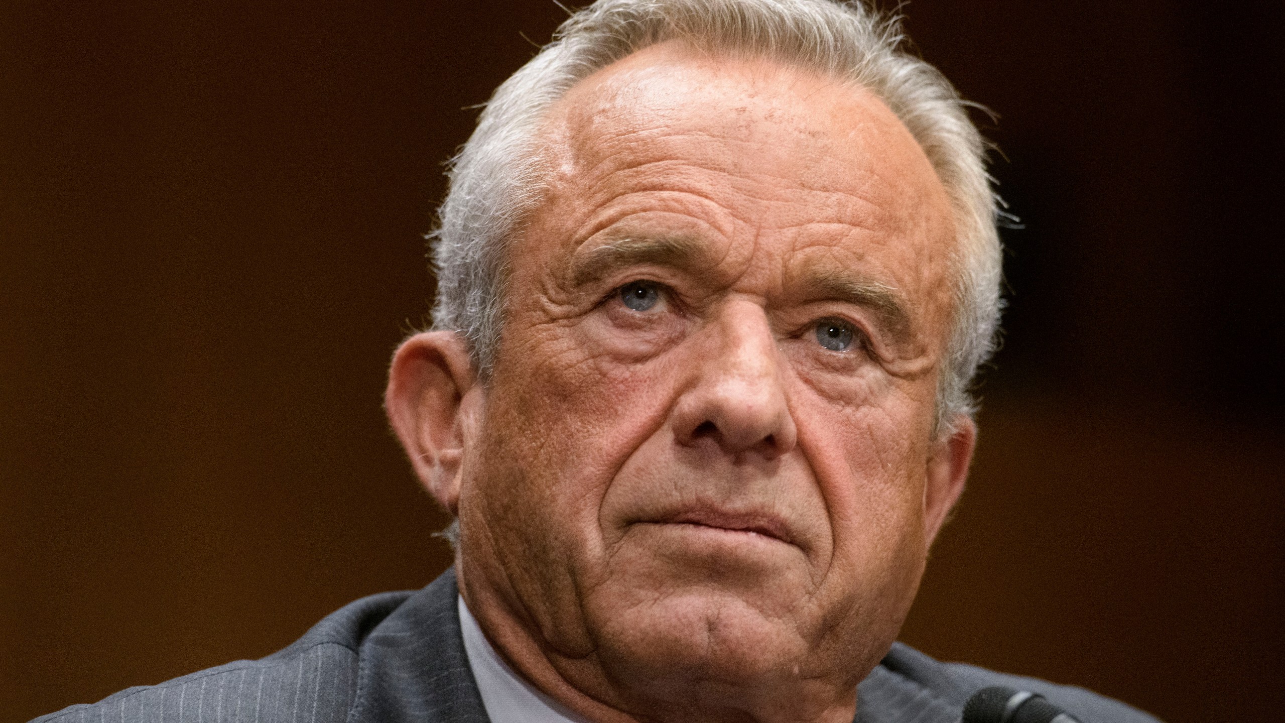FILE - Robert F. Kennedy, Jr., President Trump's nominee to serve as Secretary of Health and Human Services testifies during a Senate Committee on Health, Education, Labor and Pensions hearing for his pending confirmation on Capitol Hill, Thursday, Jan. 30, 2025, in Washington. (AP Photo/Rod Lamkey, Jr., File)