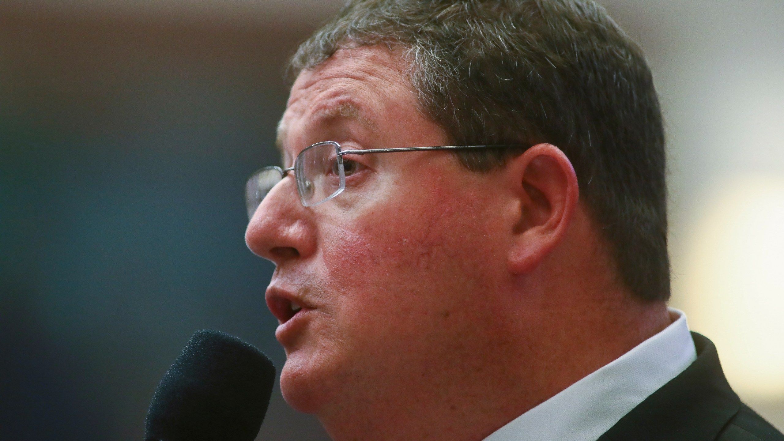 FILE - Rep. Randy Fine, R-Palm Bay, answers a question about his House Bill 3-C: Independent Special Districts in the House of Representatives April 20, 2022, at the Capitol in Tallahassee, Fla. (AP Photo/Phil Sears, File)