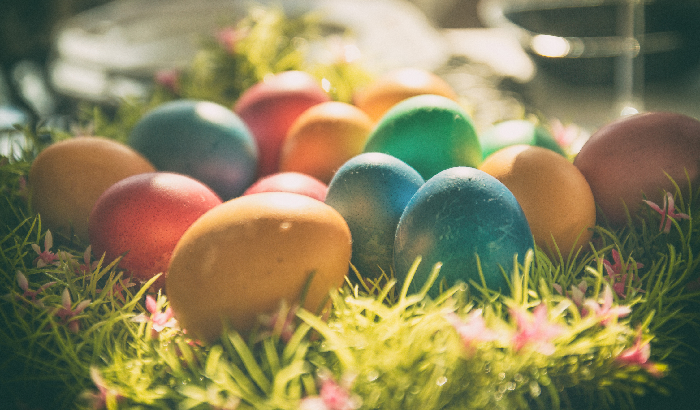Colorful Easter eggs