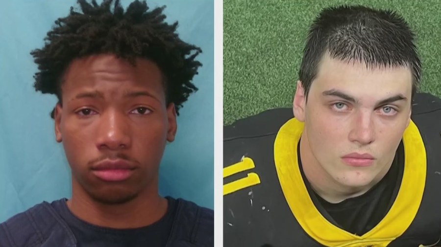 Karmelo Anthony and Austin Metcalf in a composite photo
