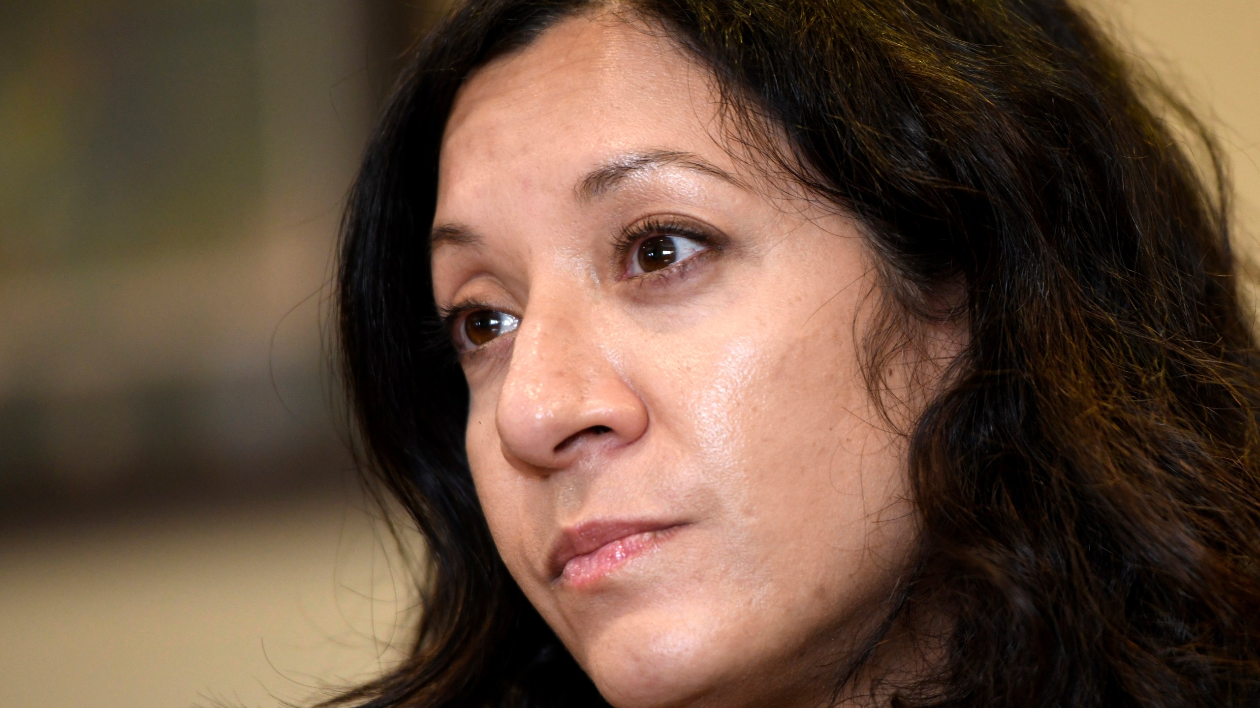 CDC Incident Manager Manisha Petal speaks about the federal governments efforts for the measles outbreak in West Texas, Sunday, April 6, 2025, in Seminole, Texas. (AP Photo/Annie Rice)