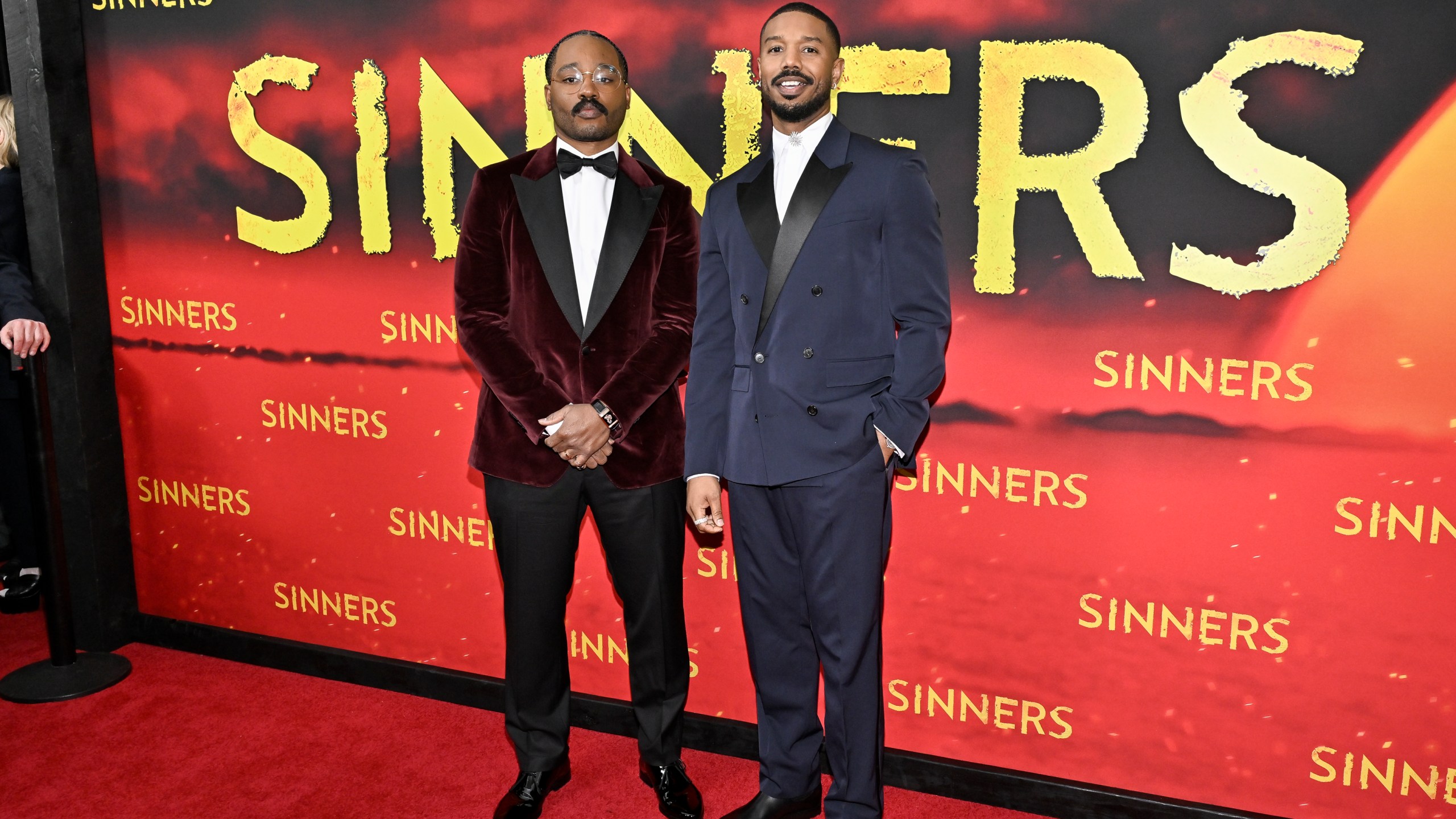 Director Ryan Coogler, left, and actor Michael B. Jordan attend the premiere of "Sinners" at AMC Lincoln Square on Thursday, April 3, 2025, in New York. (Photo by Evan Agostini/Invision/AP)