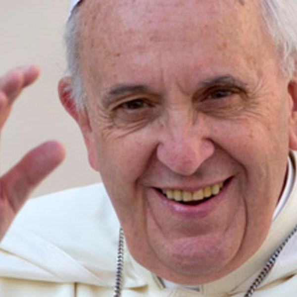 Pope Francis delivers his blessing