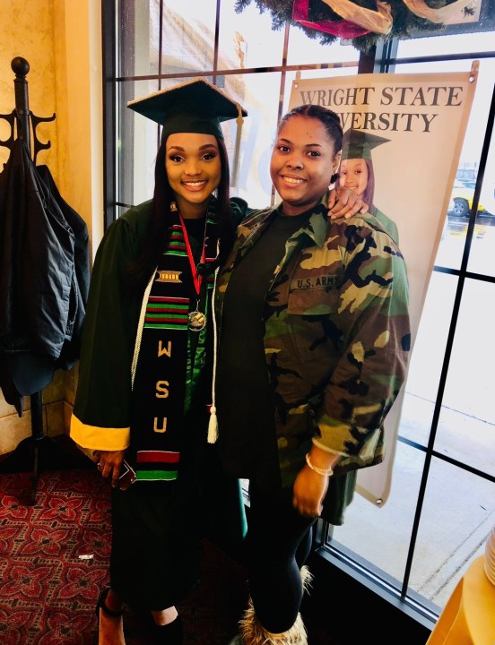 Paige Coffey at graduation