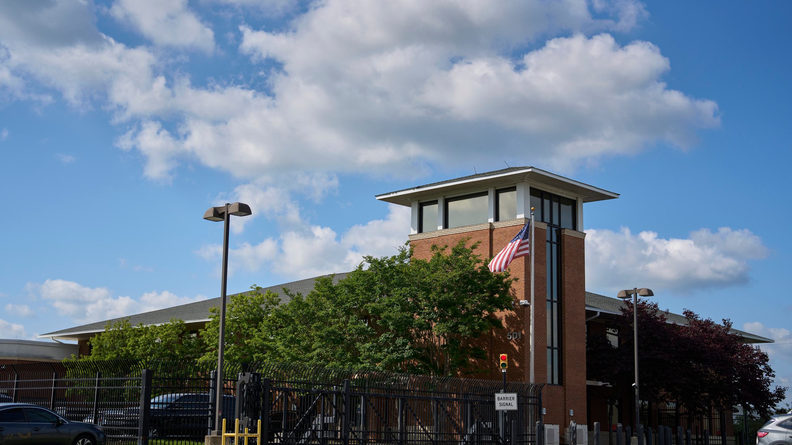 A Department of Homeland Security building is seen Friday, May 9, 2025, in Nashville, Tenn. (AP Photo/George Walker IV)