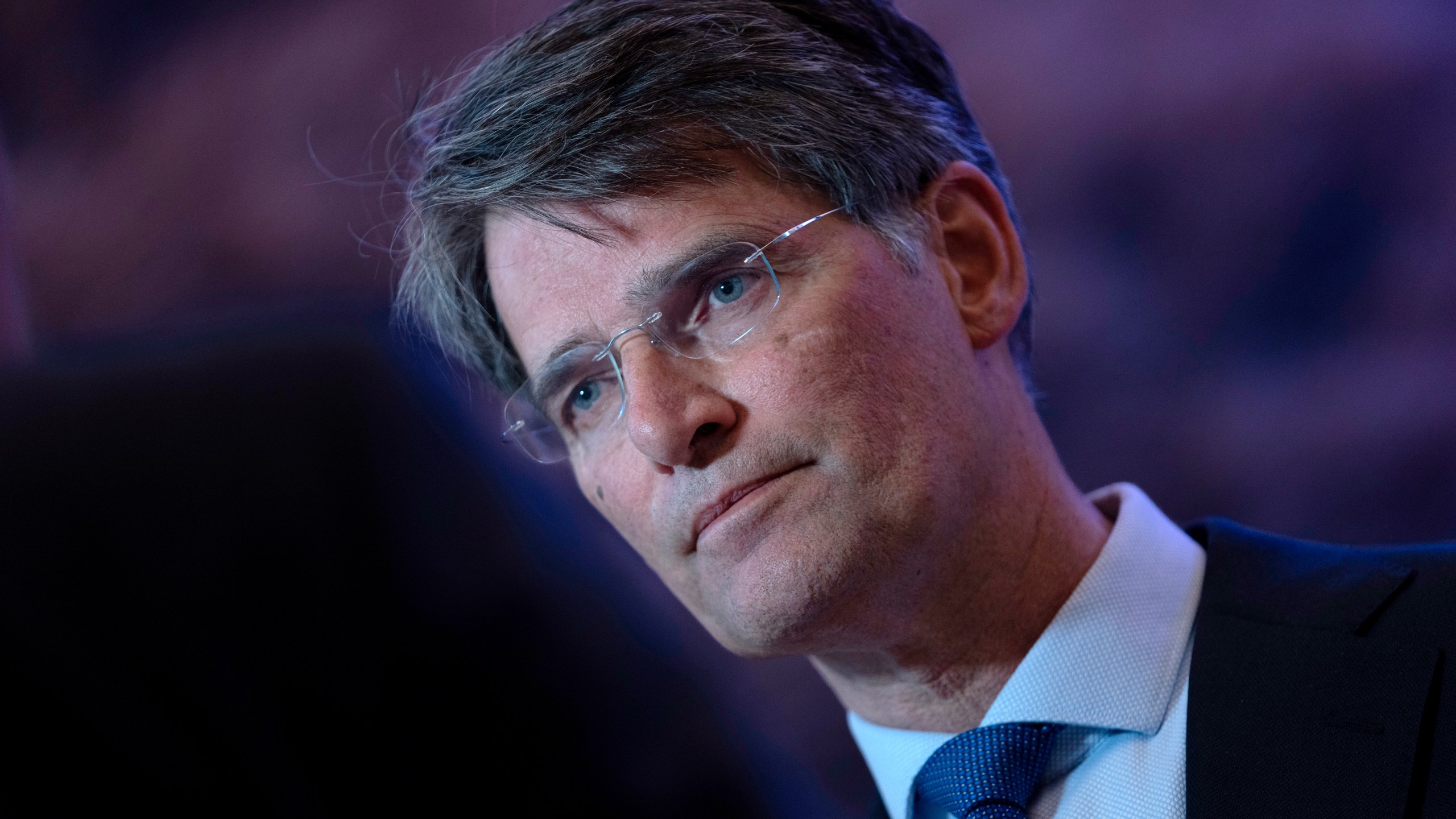 FILE - Erik Akerboom, director-general of the Dutch General Intelligence and Security Service, AIVD, attends a press conference in Zoetermeer, Netherlands, Tuesday, April 23, 2024. (AP Photo/Peter Dejong, File)