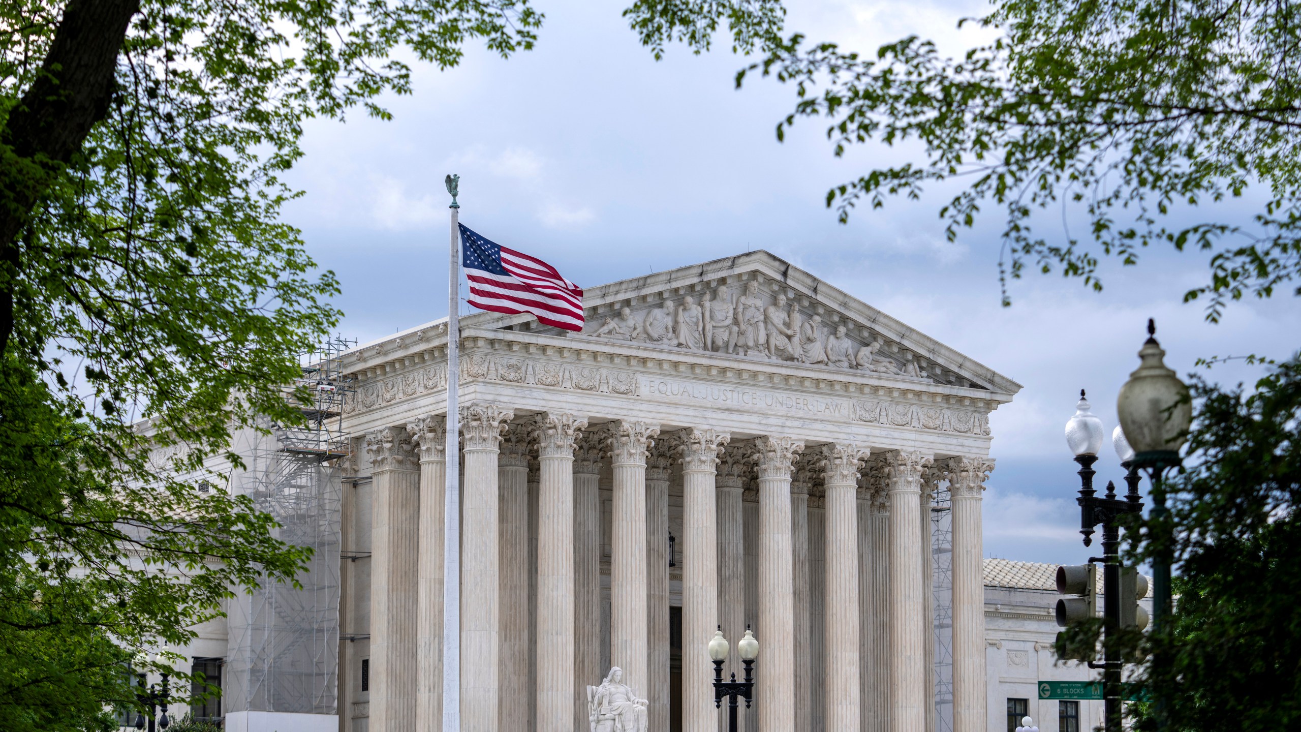 FILE - Supreme Court is seen on Capitol Hill in Washington, April 25, 2024. (AP Photo/J. Scott Applewhite, File)