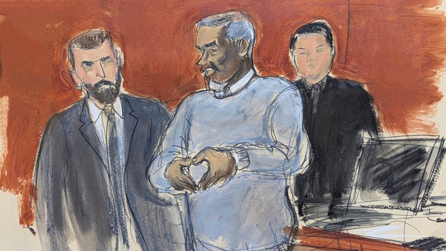 Courtroom sketch of Sean "Diddy" Combs