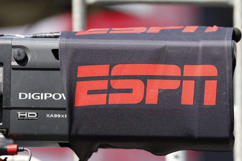 ESPN logo on a camera cover