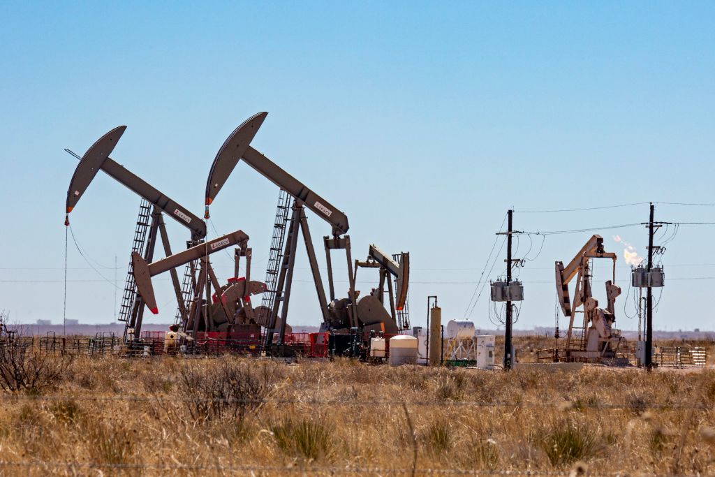 Oil wells in Permian Basin