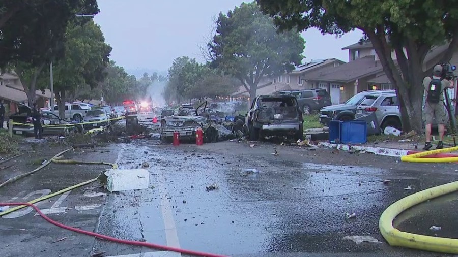 Plane crashes into neighborhood