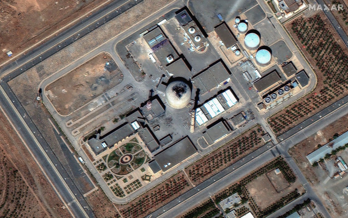 Damage at Iran's Arak heavy water plant.
