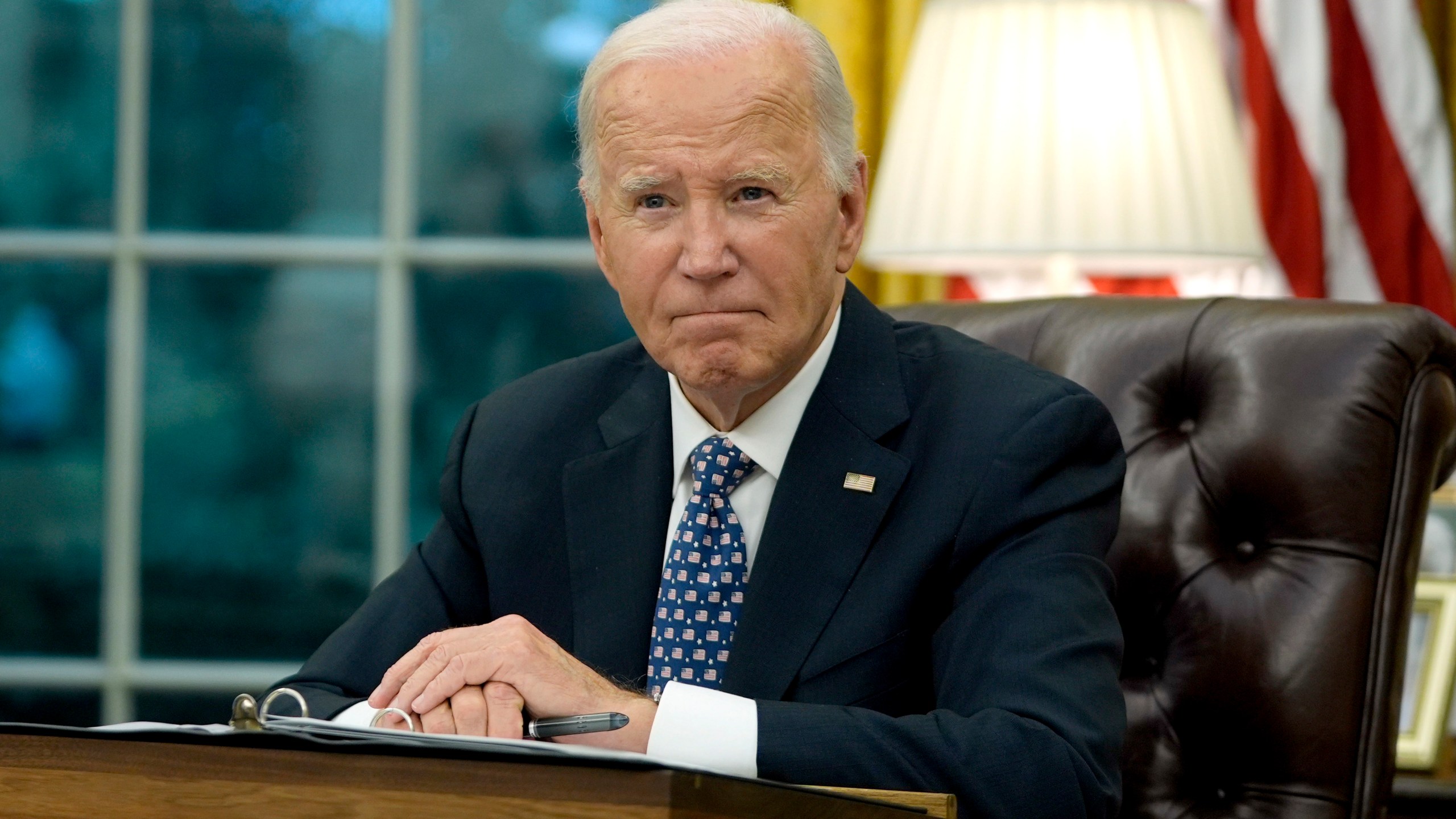 Biden speaks from the Oval Office